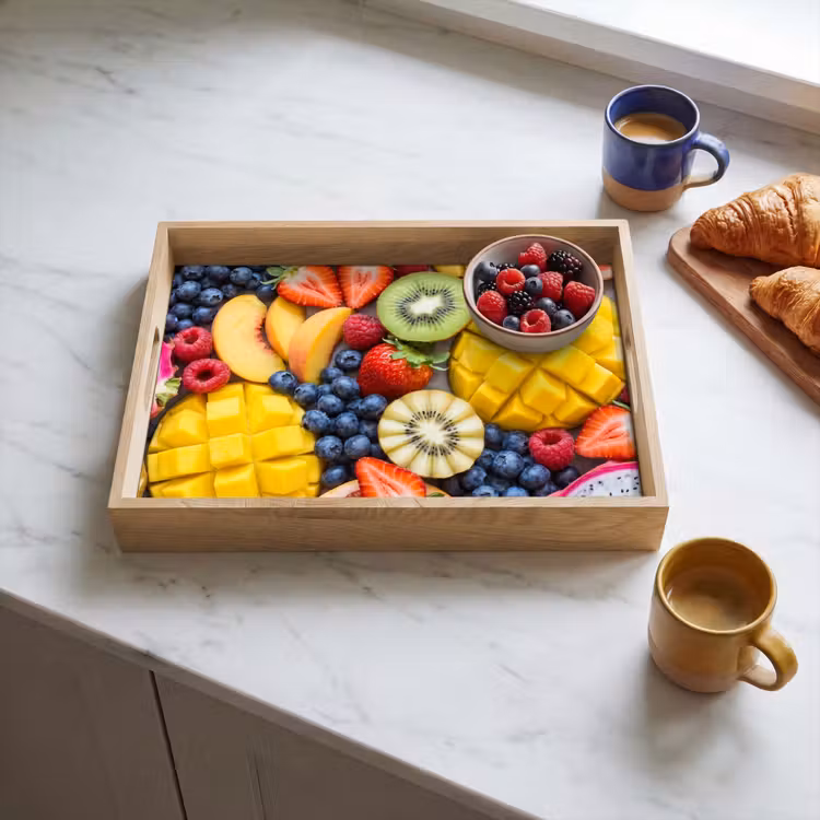Dienblad - Fruit - Versneden - Kleurrijk - Eten - Gezond — 4
