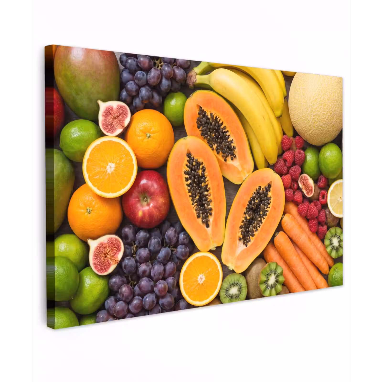 Buiten canvas - Eten - Fruit - Groenten - Vers - Kleurrijk — 1