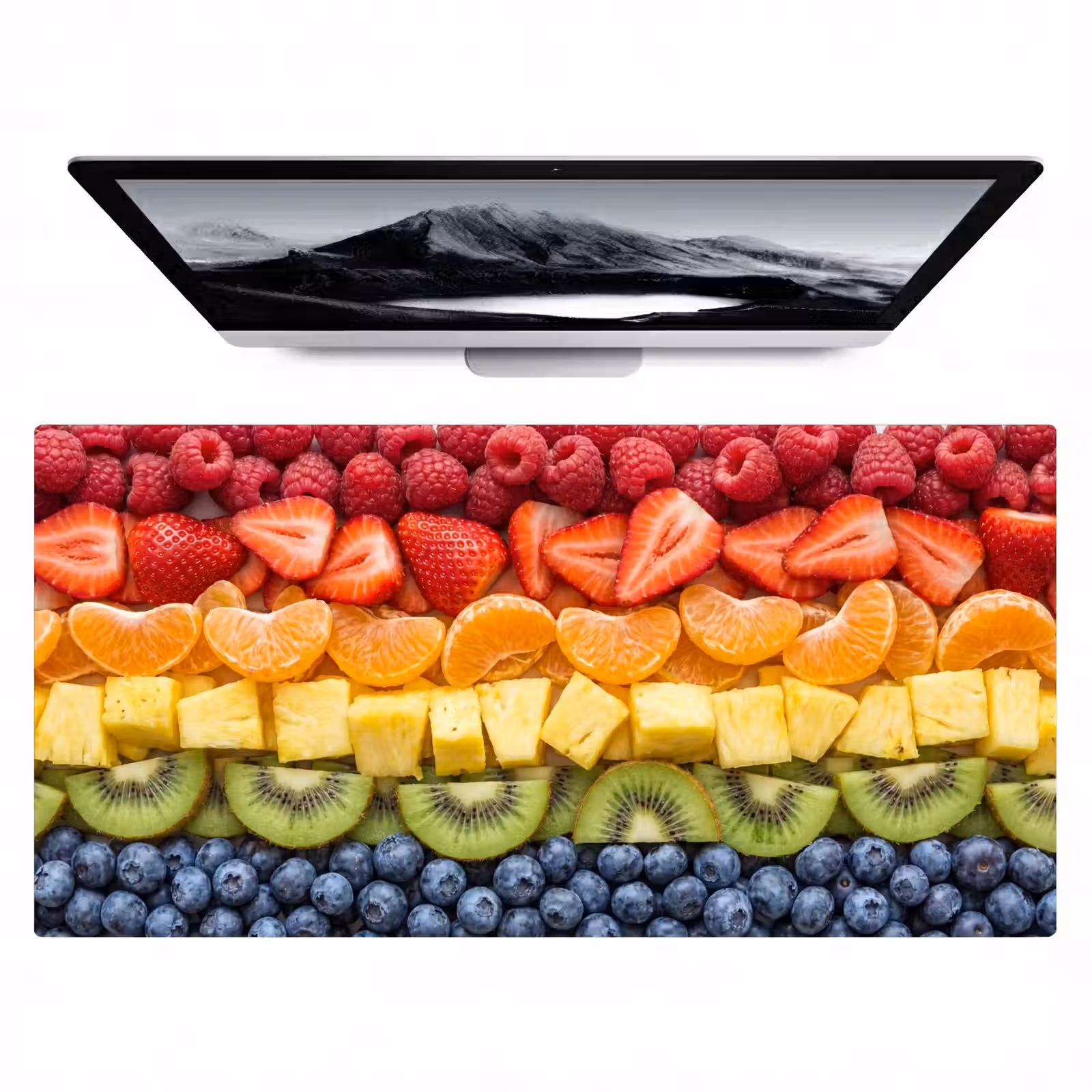 Bureau onderlegger - Fruit - Regenboog - Gezond - Kleurrijk — 1