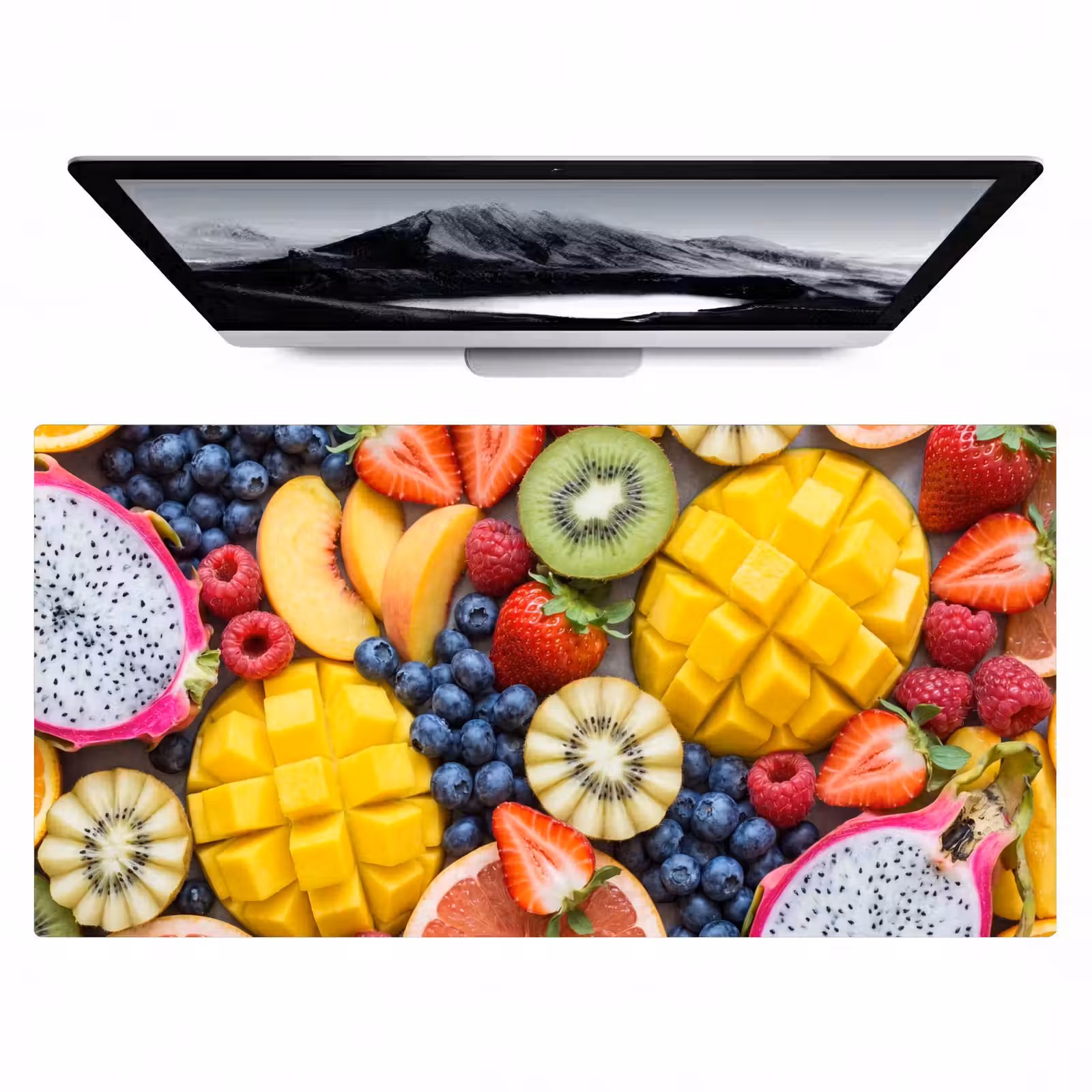Bureau onderlegger - Fruit - Versneden - Kleurrijk - Eten - Gezond — 1