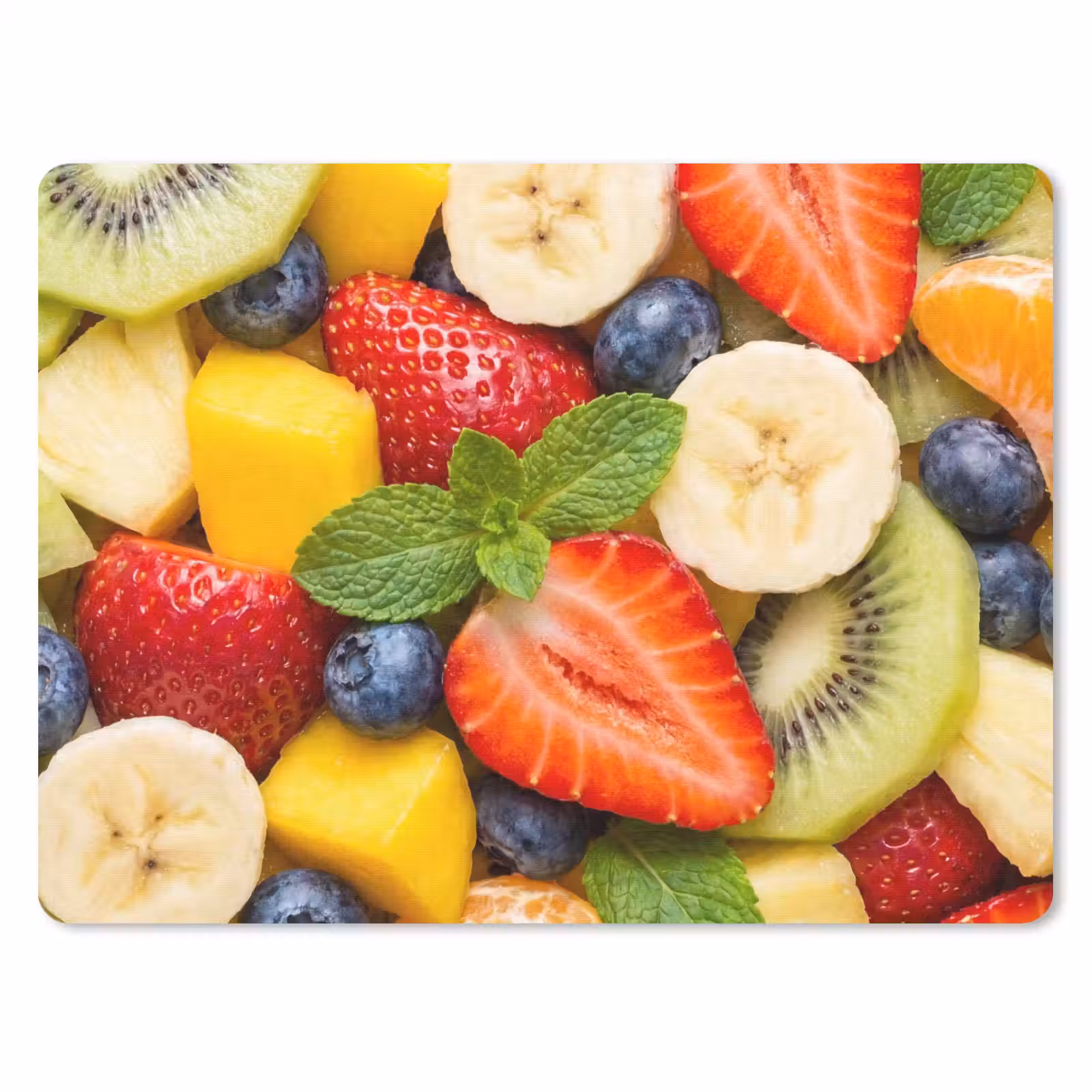 Muismat - Fruit - Plakjes - Eten - Kleurrijk — 1