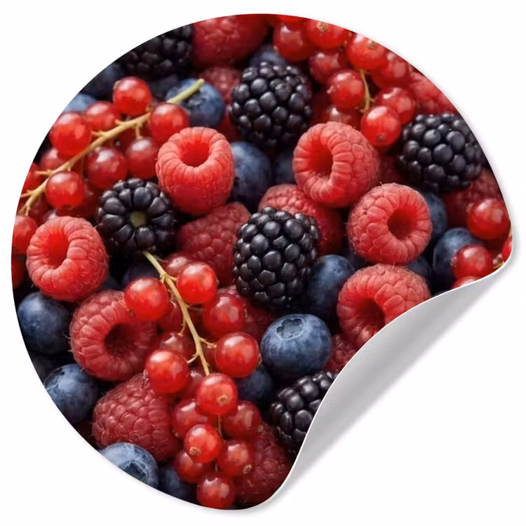 Behangcirkel - Bessen - Mix - Vers - Eten - Kleurrijk — 1