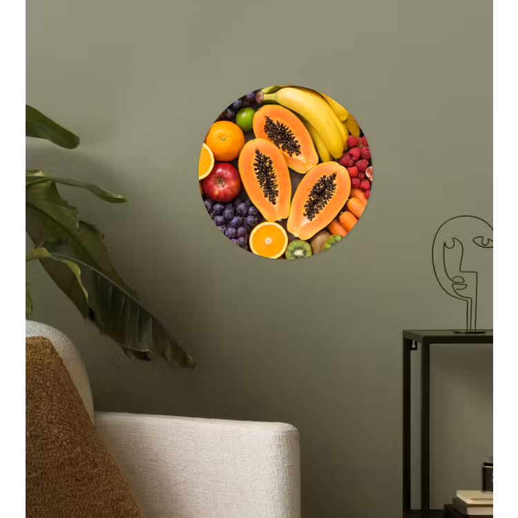 Behangcirkel - Eten - Fruit - Groenten - Vers - Kleurrijk — 3