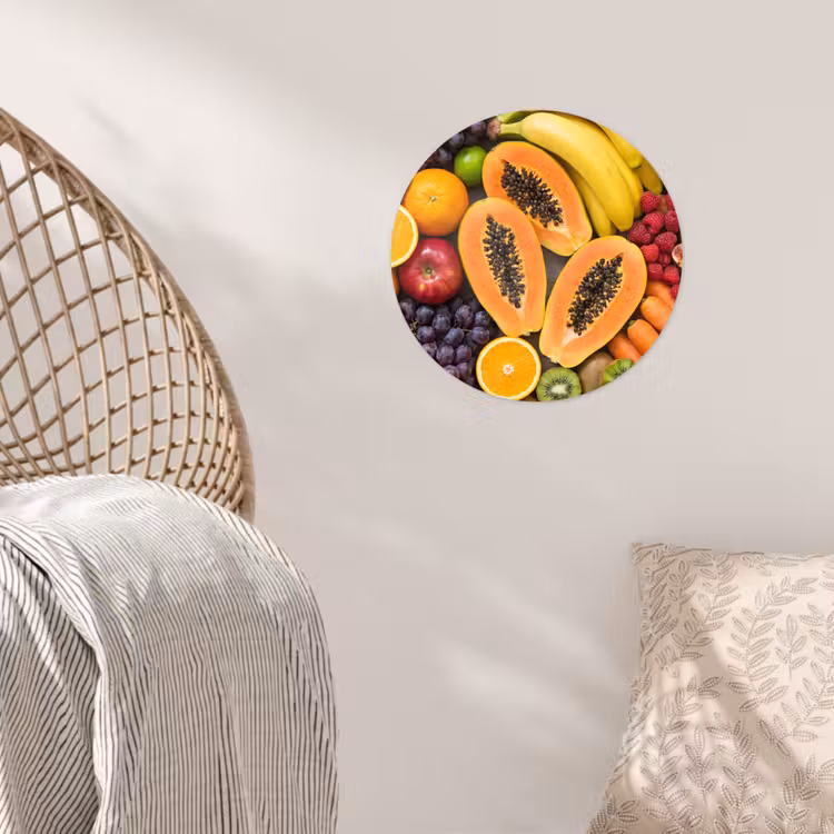Behangcirkel - Eten - Fruit - Groenten - Vers - Kleurrijk — 5