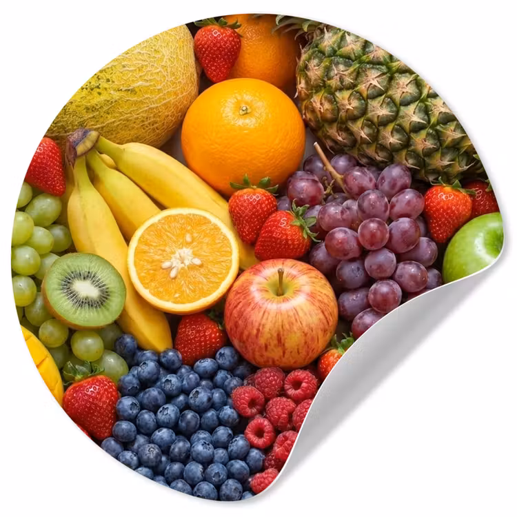 Behangcirkel - Eten - Fruit - Vers - Kleurrijk - Voeding — 1