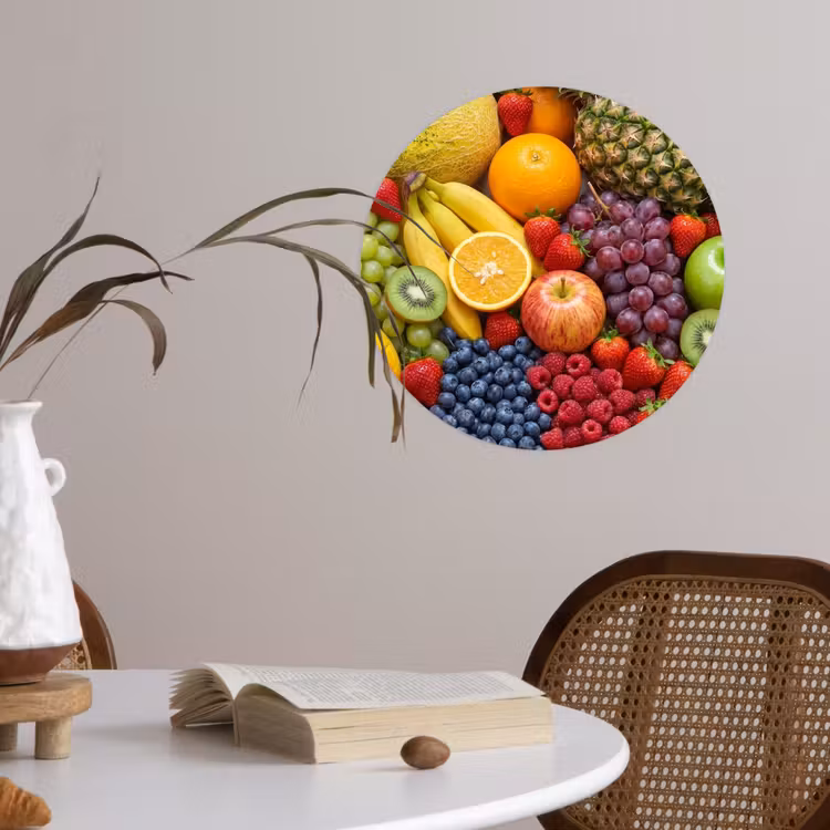 Behangcirkel - Eten - Fruit - Vers - Kleurrijk - Voeding — 4
