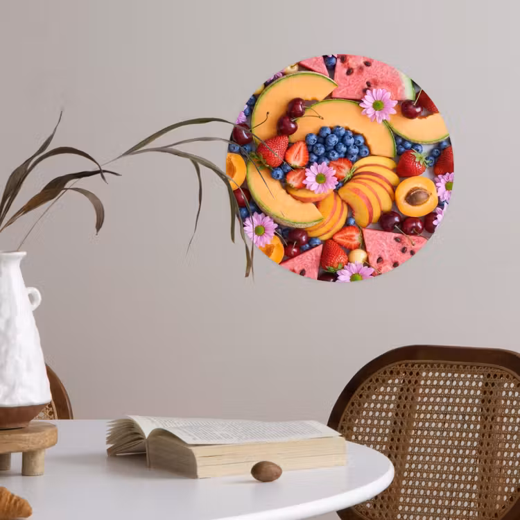 Behangcirkel - Eten - Fruit - Zomer - Kleurrijk — 4