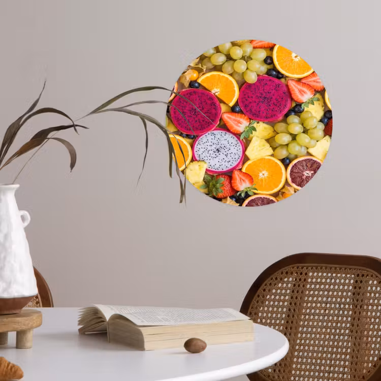 Behangcirkel - Fruit - Assortiment - Kleurrijk - Gezondheid — 4