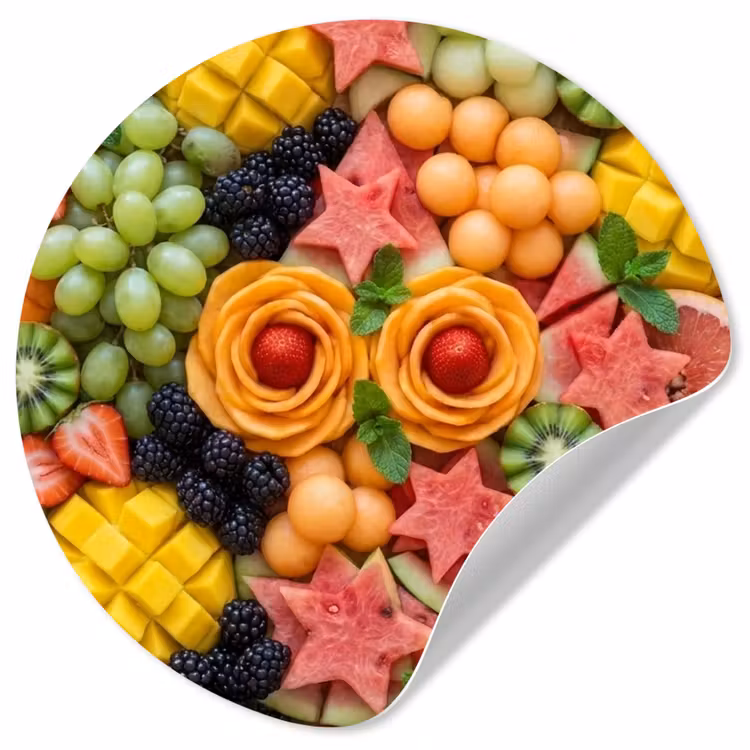 Behangcirkel - Fruit - Variatie - Kleurrijk - Vers - Eten — 1