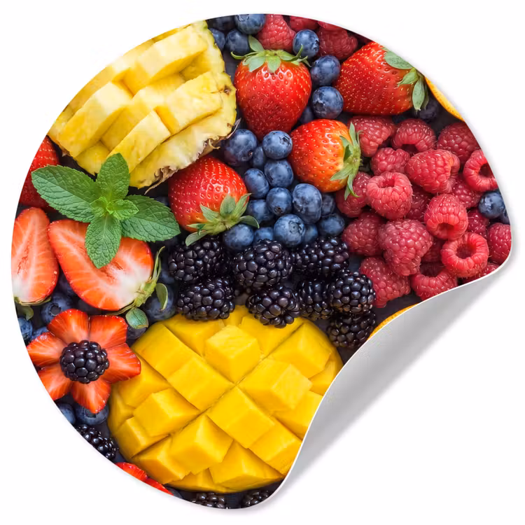 Behangcirkel - Fruit - Vers - Kleurrijk - Eten — 1