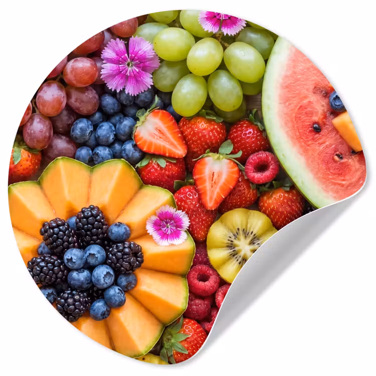 Behangcirkel - Fruit - Vers - Variatie - Eten - Kleurrijk — 1