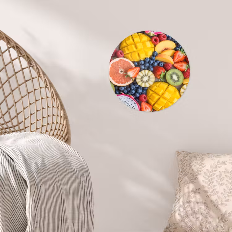 Behangcirkel - Fruit - Versneden - Kleurrijk - Eten - Gezond — 5