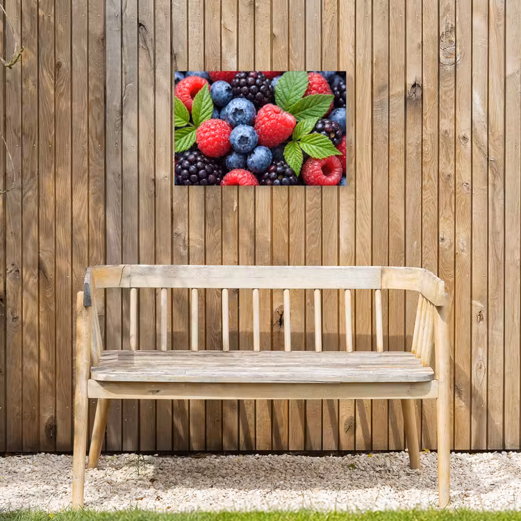 Buiten canvas - Bessen - Vers - Waterdruppels - Kleurrijk - Eten — 3