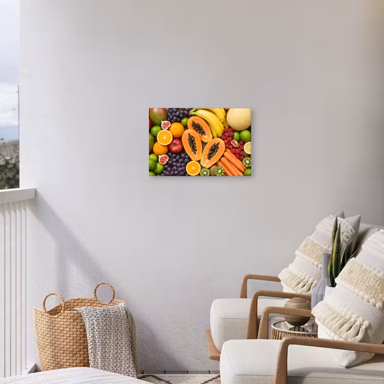 Buiten canvas - Eten - Fruit - Groenten - Vers - Kleurrijk — 4