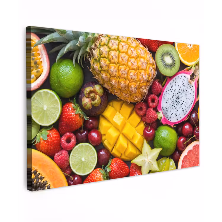 Buiten canvas - Fruit - Assortiment - Vers - Gezond - Kleurrijk — 1