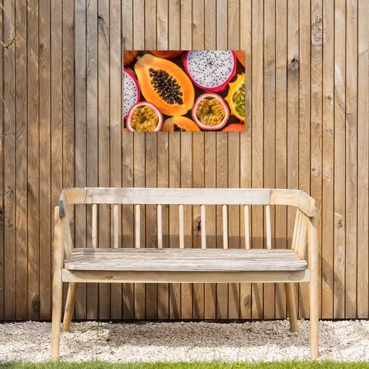 Buiten canvas - Fruit - Geopend - Tropisch - Eten - Kleurrijk — 3