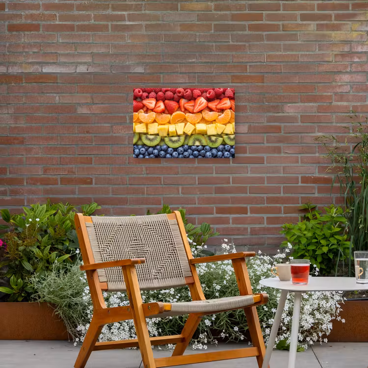 Buiten canvas - Fruit - Regenboog - Gezond - Kleurrijk — 2