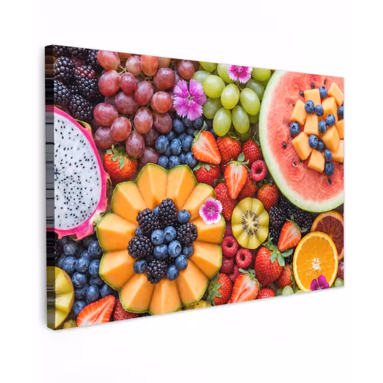 Buiten canvas - Fruit - Vers - Variatie - Eten - Kleurrijk — 1