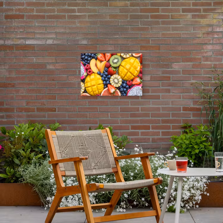 Buiten canvas - Fruit - Versneden - Kleurrijk - Eten - Gezond — 2
