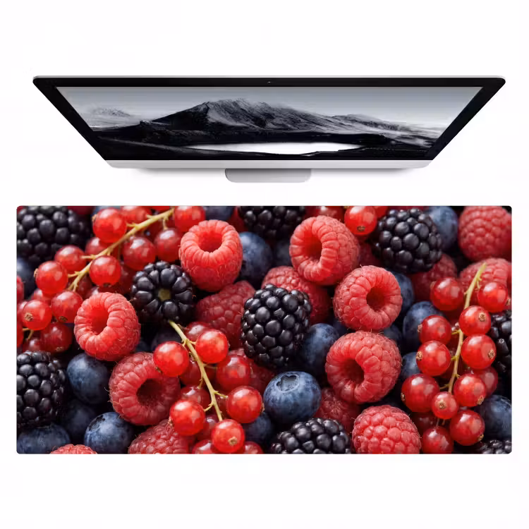 Bureau onderlegger - Bessen - Mix - Vers - Eten - Kleurrijk — 1