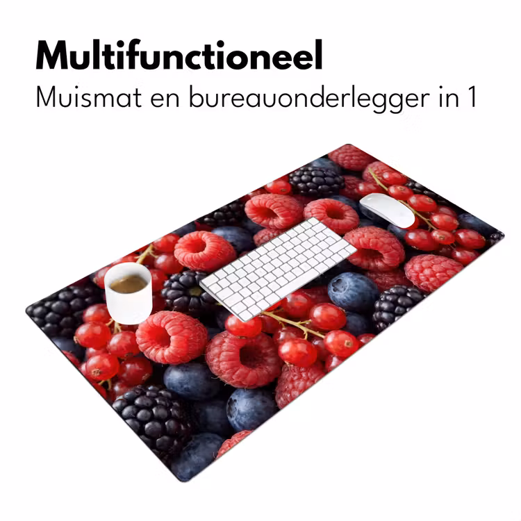 Bureau onderlegger - Bessen - Mix - Vers - Eten - Kleurrijk — 7