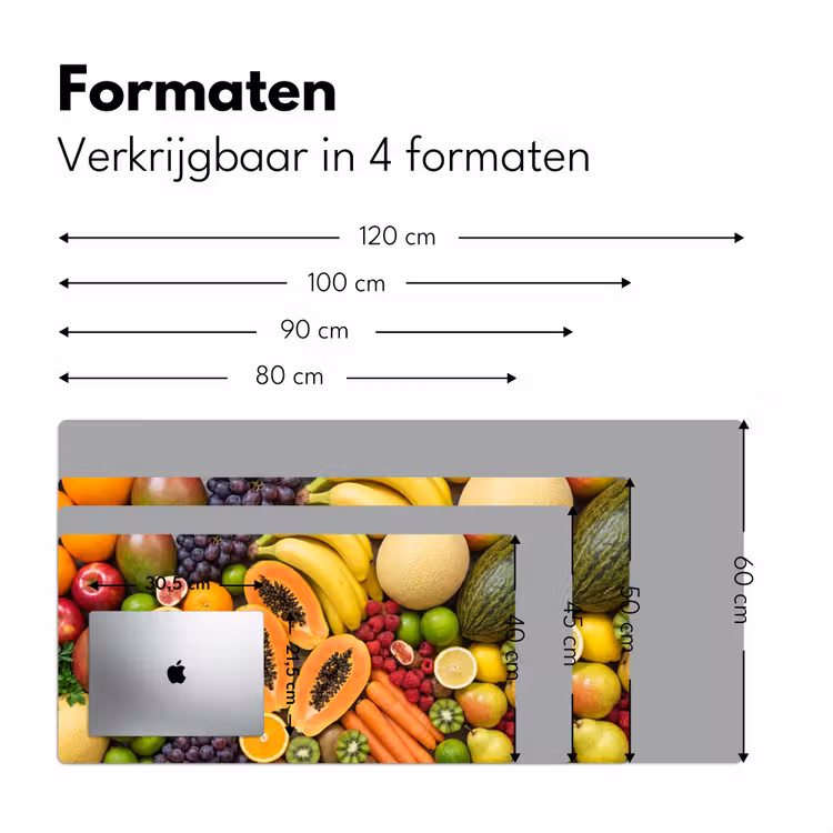 Bureau onderlegger - Eten - Fruit - Groenten - Vers - Kleurrijk — 8