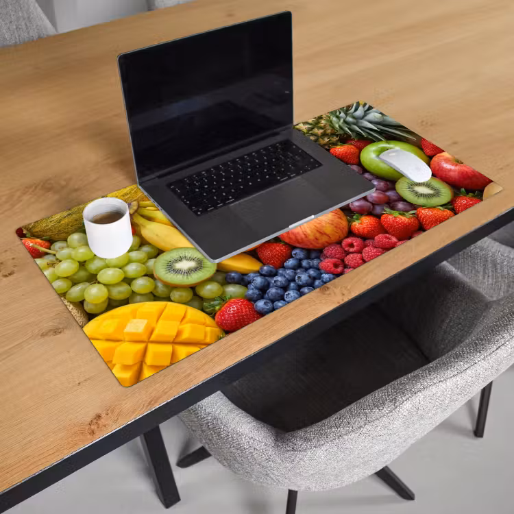 Bureau onderlegger - Eten - Fruit - Vers - Kleurrijk - Voeding — 3