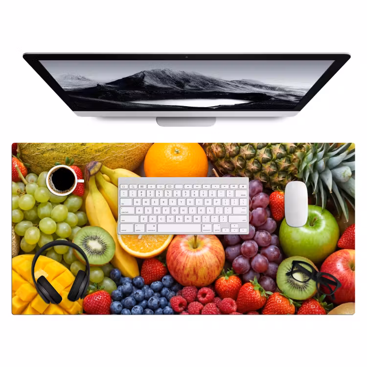 Bureau onderlegger - Eten - Fruit - Vers - Kleurrijk - Voeding — 4