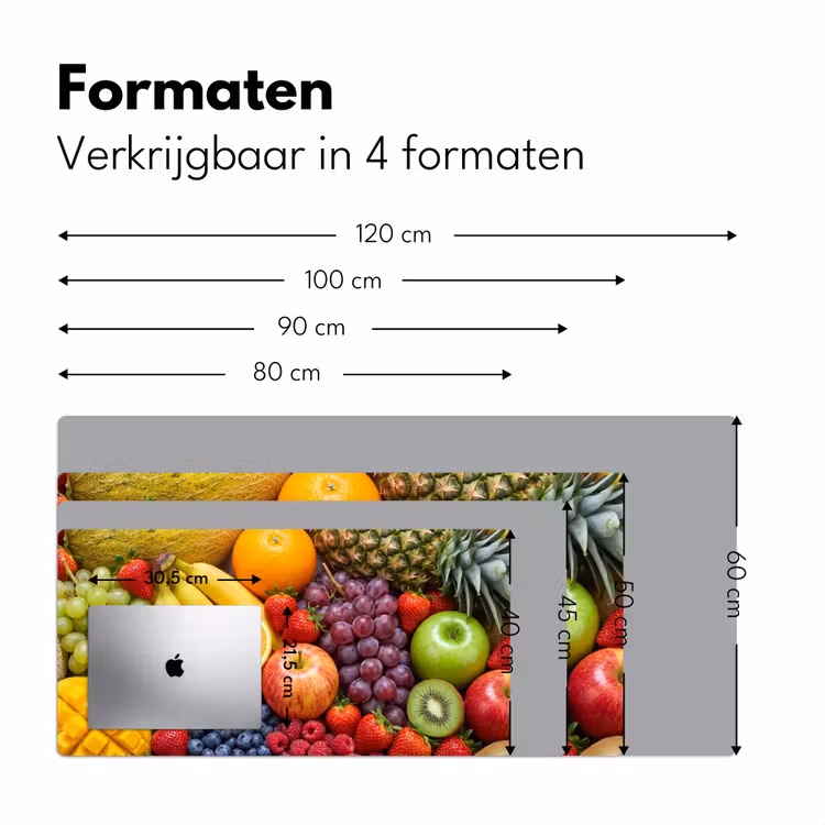 Bureau onderlegger - Eten - Fruit - Vers - Kleurrijk - Voeding — 8