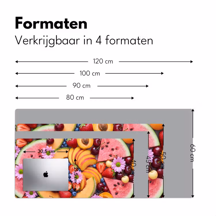 Bureau onderlegger - Eten - Fruit - Zomer - Kleurrijk — 8