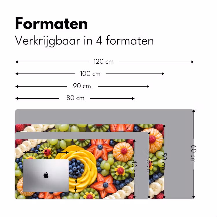 Bureau onderlegger - Fruit - Arrangement - Gezond - Kleurrijk - Eten — 8