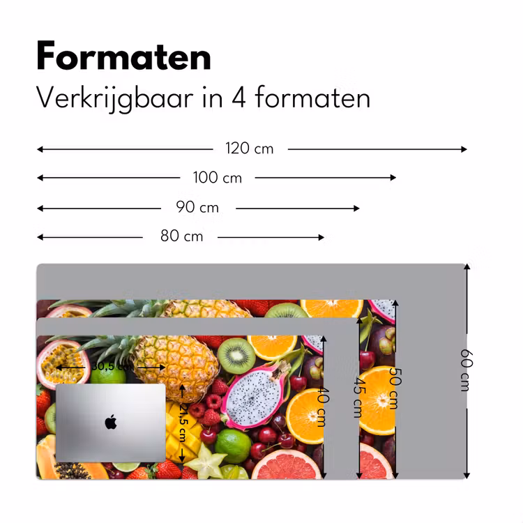 Bureau onderlegger - Fruit - Assortiment - Vers - Gezond - Kleurrijk — 8