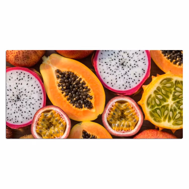 Bureau onderlegger - Fruit - Geopend - Tropisch - Eten - Kleurrijk — 2