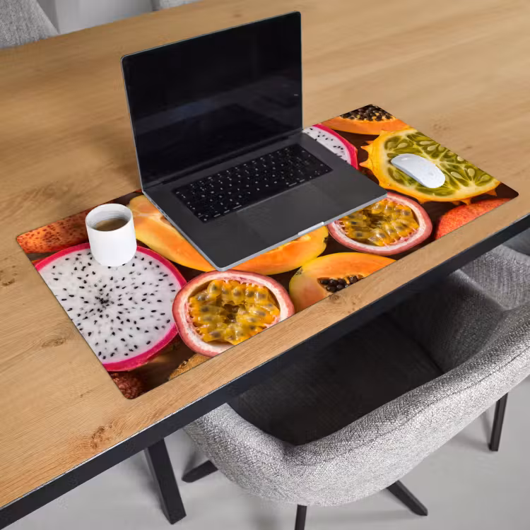 Bureau onderlegger - Fruit - Geopend - Tropisch - Eten - Kleurrijk — 3