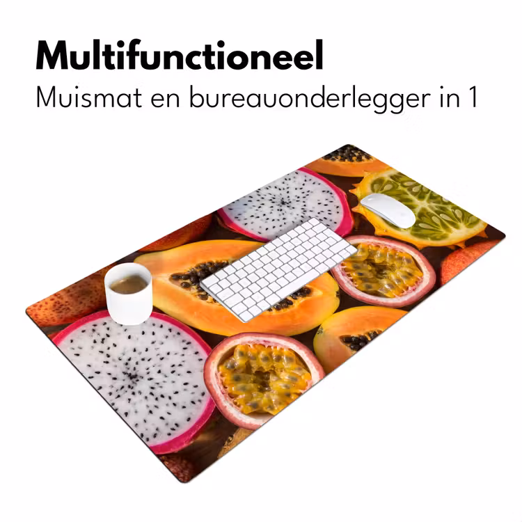 Bureau onderlegger - Fruit - Geopend - Tropisch - Eten - Kleurrijk — 7