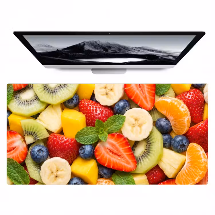 Bureau onderlegger - Fruit - Plakjes - Eten - Kleurrijk — 1