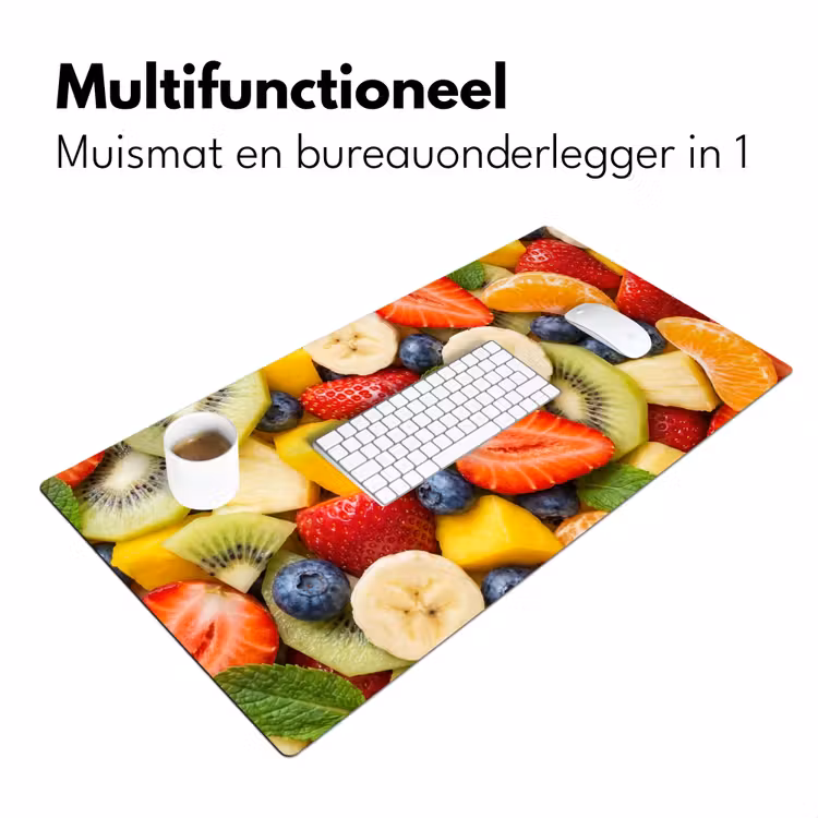 Bureau onderlegger - Fruit - Plakjes - Eten - Kleurrijk — 7