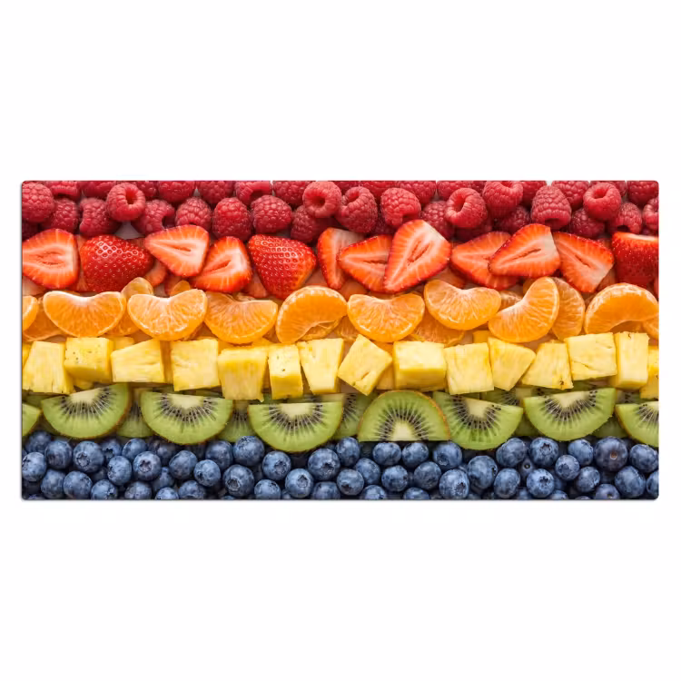 Bureau onderlegger - Fruit - Regenboog - Gezond - Kleurrijk — 2