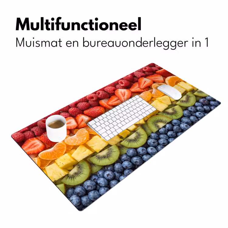 Bureau onderlegger - Fruit - Regenboog - Gezond - Kleurrijk — 7