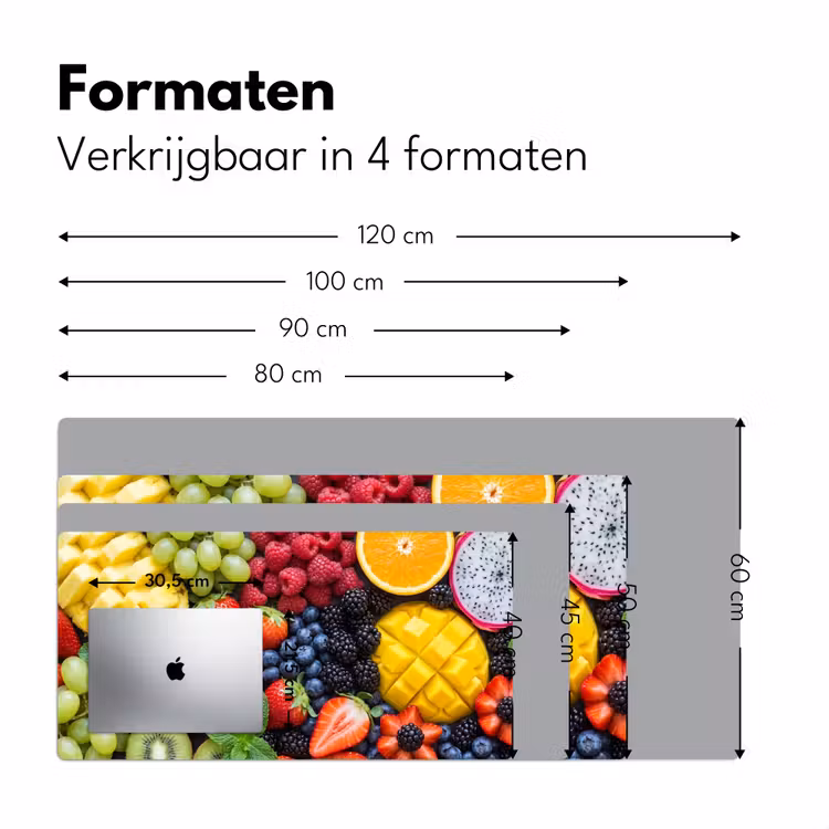Bureau onderlegger - Fruit - Vers - Kleurrijk - Eten — 8