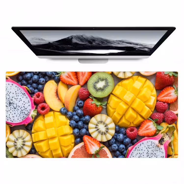 Bureau onderlegger - Fruit - Versneden - Kleurrijk - Eten - Gezond — 1