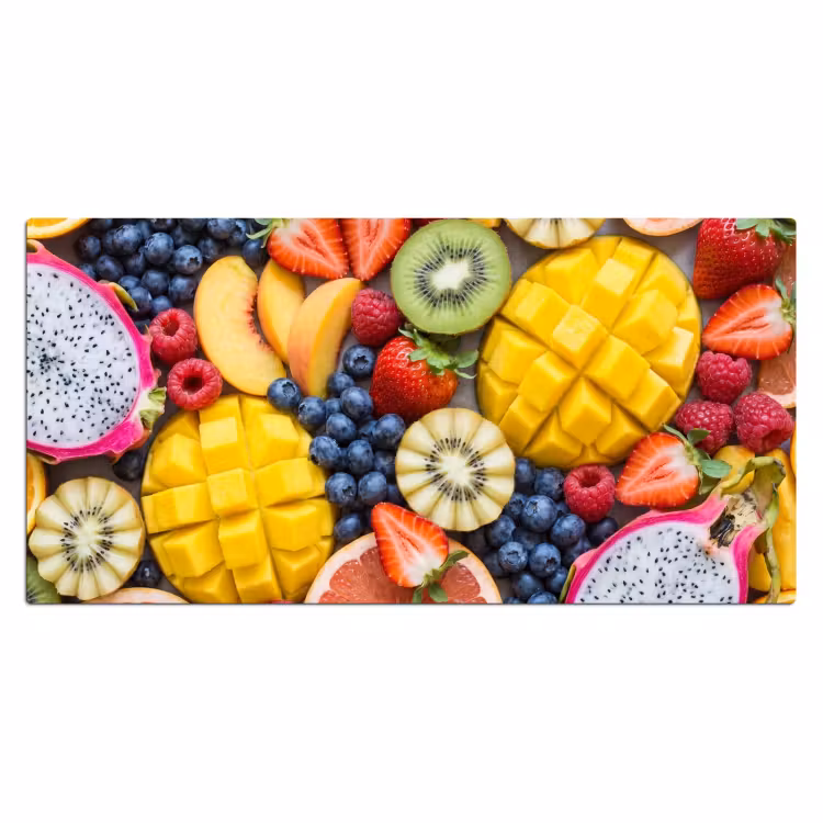 Bureau onderlegger - Fruit - Versneden - Kleurrijk - Eten - Gezond — 2
