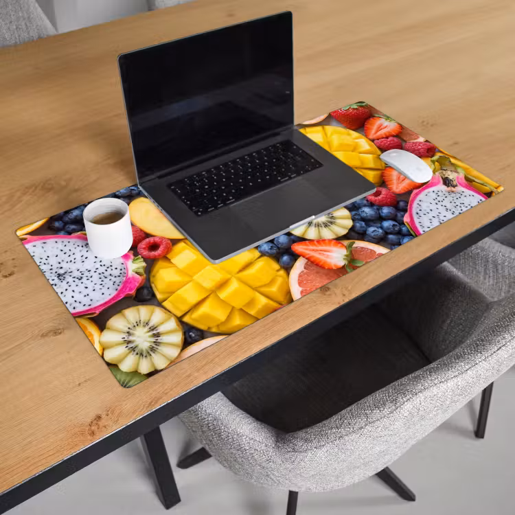 Bureau onderlegger - Fruit - Versneden - Kleurrijk - Eten - Gezond — 3