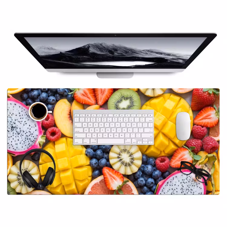 Bureau onderlegger - Fruit - Versneden - Kleurrijk - Eten - Gezond — 4