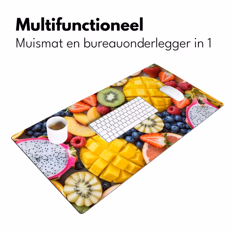 Bureau onderlegger - Fruit - Versneden - Kleurrijk - Eten - Gezond — 7
