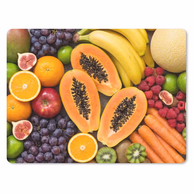 Muismat - Eten - Fruit - Groenten - Vers - Kleurrijk — 1