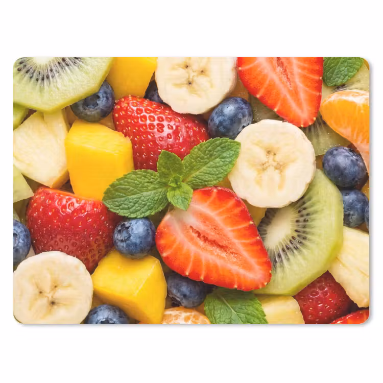Muismat - Fruit - Plakjes - Eten - Kleurrijk — 1