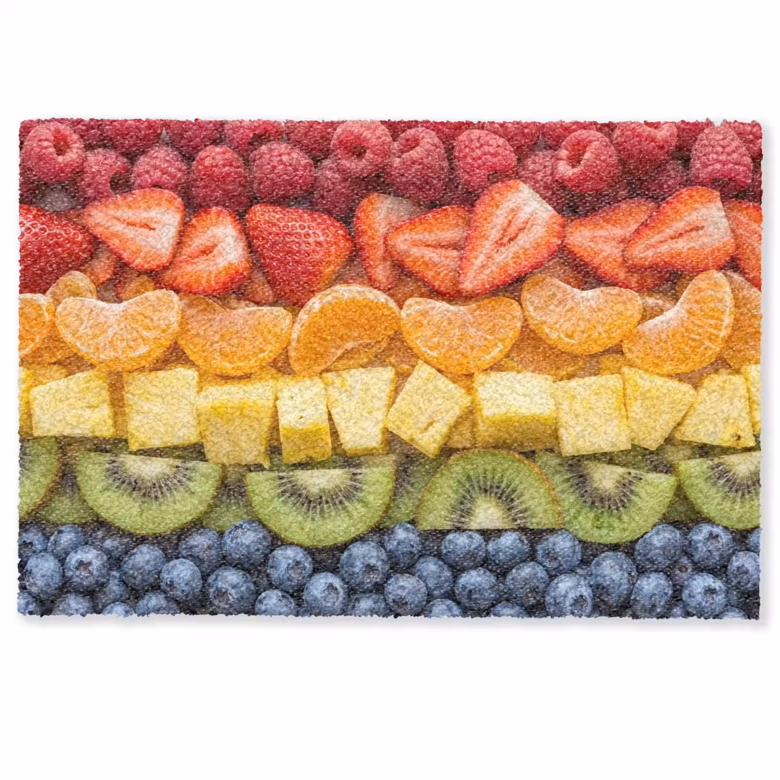Deurmat - Fruit - Regenboog - Gezond - Kleurrijk — 1