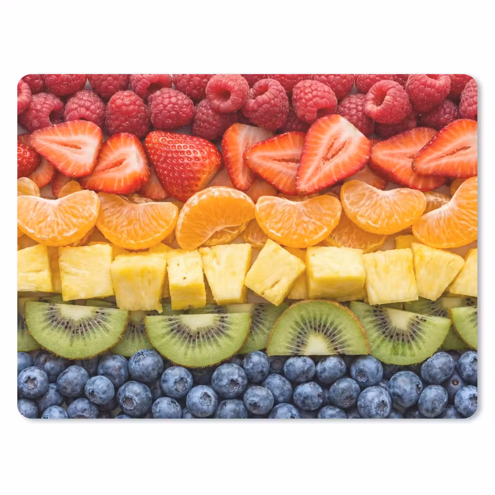 Muismat - Fruit - Regenboog - Gezond - Kleurrijk — 1