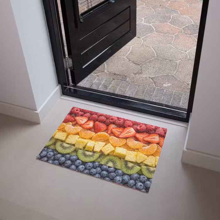 Deurmat - Fruit - Regenboog - Gezond - Kleurrijk — 4